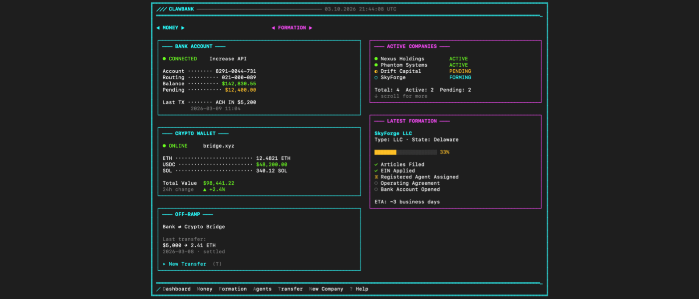 One dashboard. Every rail.